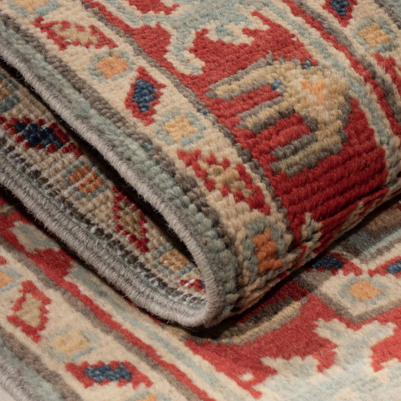 Alfombra Ziegler - Kazak - 87 x 58 cm - azul claro