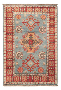 Alfombra Ziegler - Kazak - 88 x 59 cm - azul claro