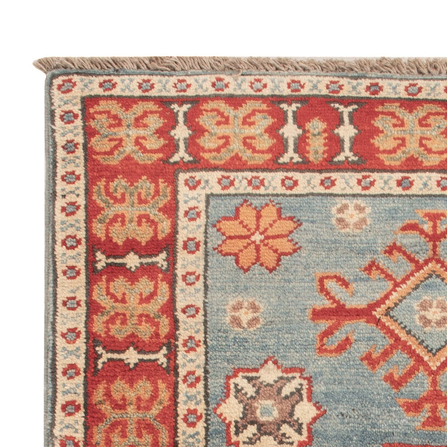 Alfombra Ziegler - Kazak - 88 x 59 cm - azul claro