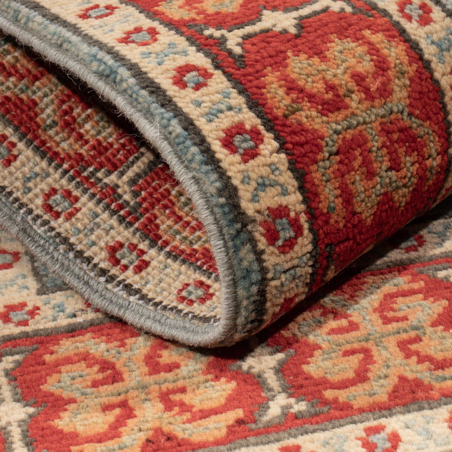 Alfombra Ziegler - Kazak - 88 x 59 cm - azul claro