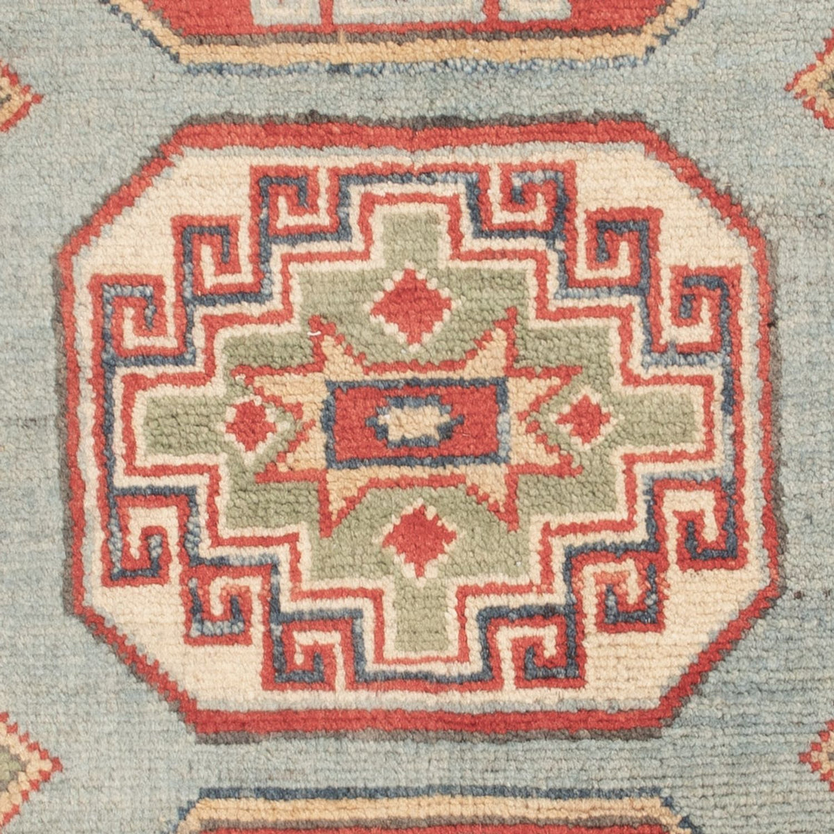 Alfombra Ziegler - Kazak - 91 x 62 cm - azul claro