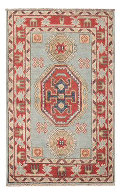 Alfombra Ziegler - Kazak - 96 x 60 cm - azul claro