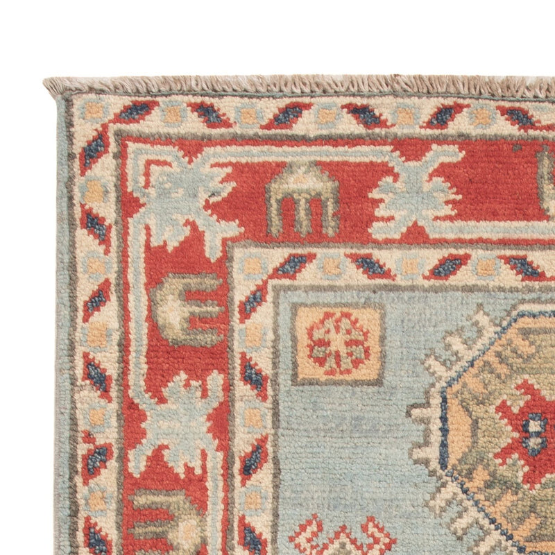 Alfombra Ziegler - Kazak - 96 x 60 cm - azul claro