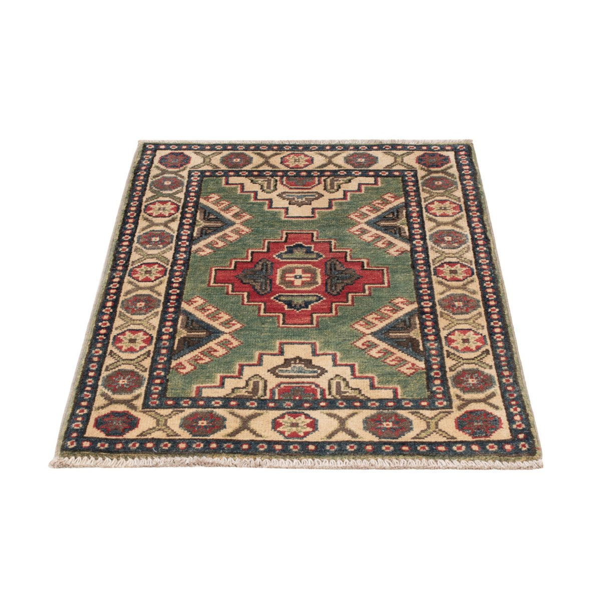 Alfombra Ziegler - Kazak - 90 x 60 cm - verde