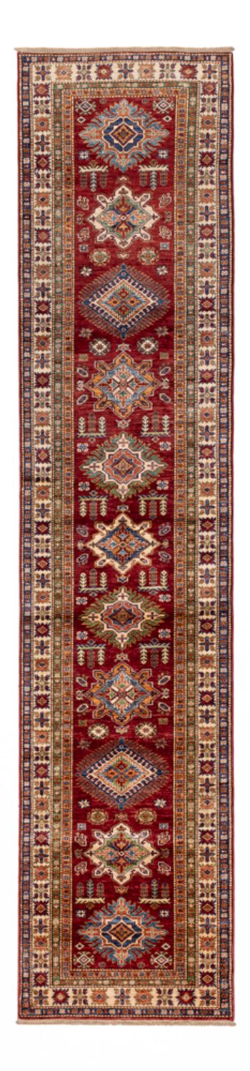 Alfombra de pasillo Alfombra Ziegler - Kazak - 396 x 84 cm - rojo