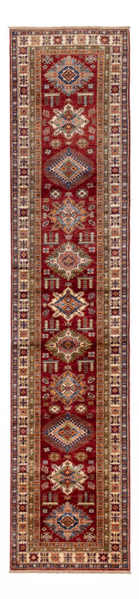 Alfombra de pasillo Alfombra Ziegler - Kazak - 396 x 84 cm - rojo