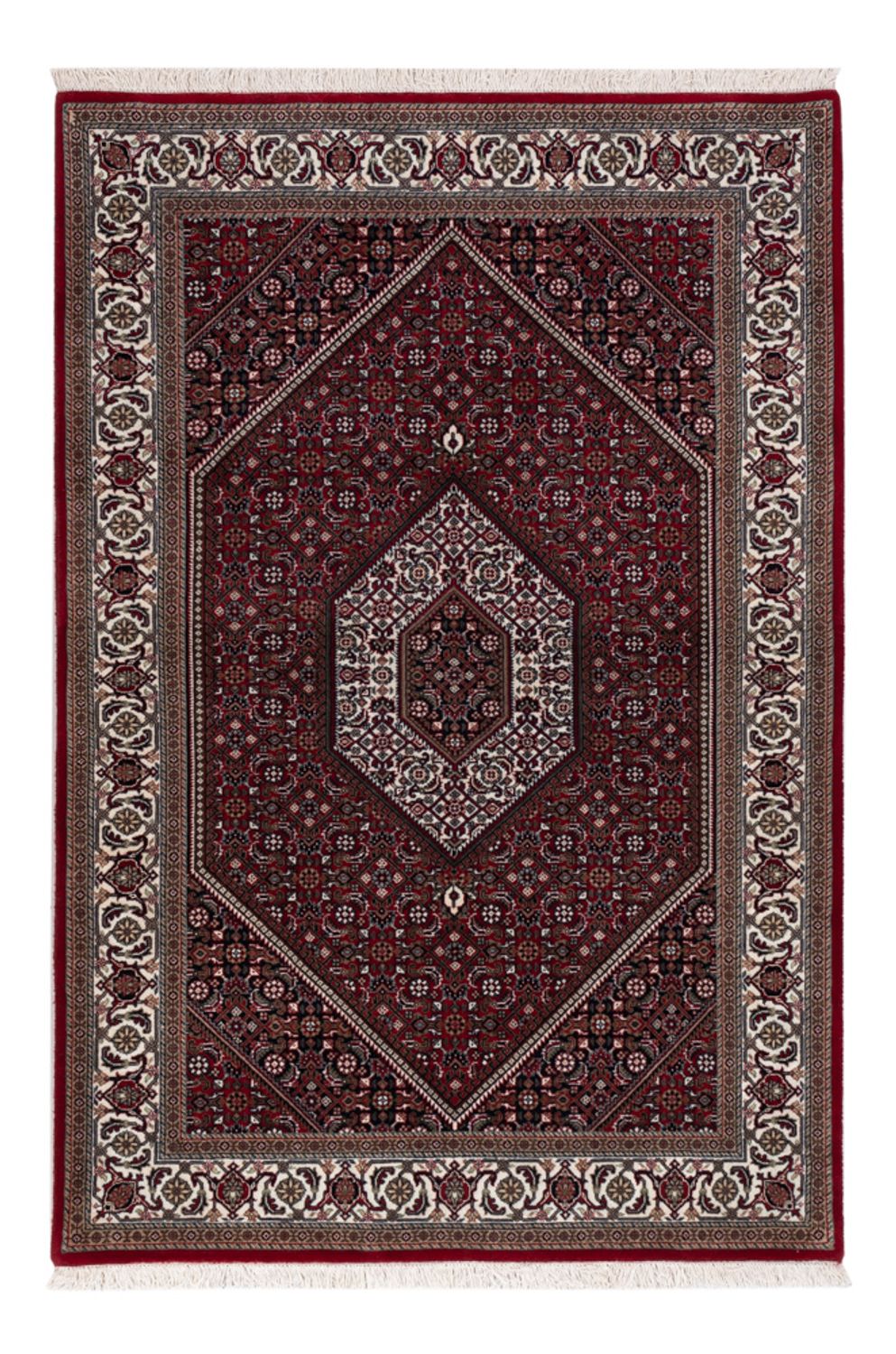 Alfombra oriental - Bidjar - Indus - 184 x 122 cm - beige oscuro