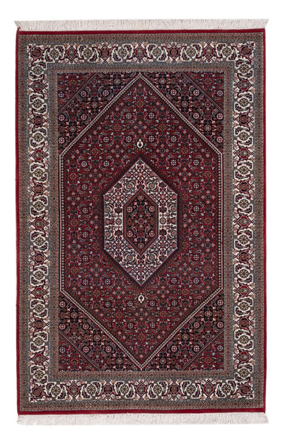 Bidjar Indo Alfombra 121x184cm - Alfombra oriental - beige oscuro
