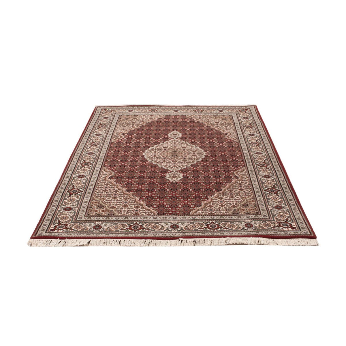 Alfombra oriental - Tabriz - 186 x 124 cm - beige oscuro