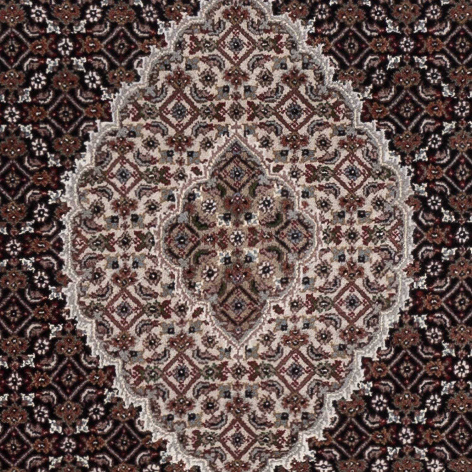 Alfombra oriental - Tabriz - 188 x 123 cm - beige oscuro