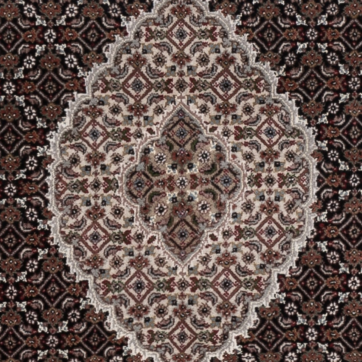 Alfombra oriental - Tabriz - 188 x 123 cm - beige oscuro