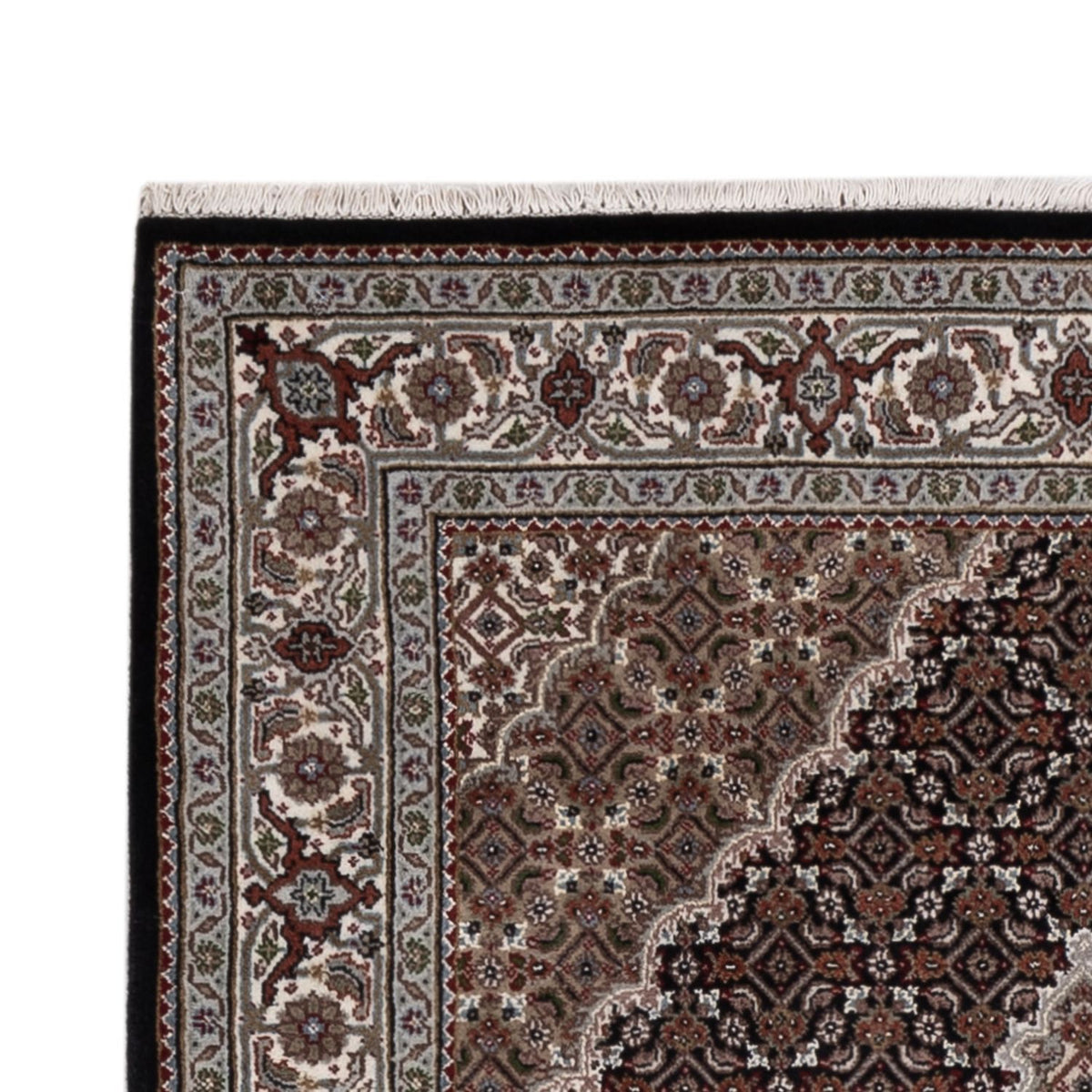 Alfombra oriental - Tabriz - 188 x 123 cm - beige oscuro