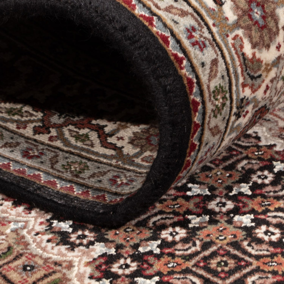 Alfombra oriental - Tabriz - 188 x 123 cm - beige oscuro