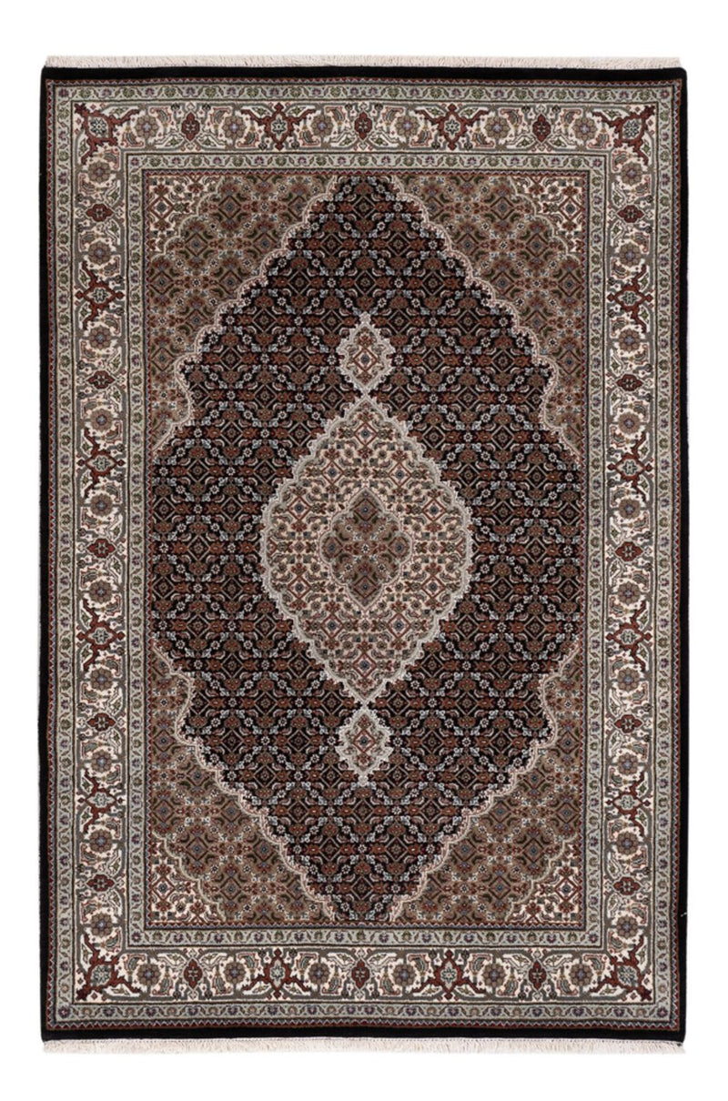 Alfombra oriental - Tabriz - 187 x 124 cm - beige oscuro