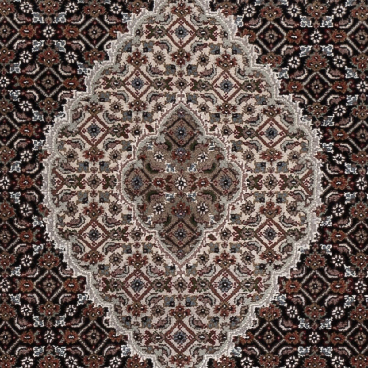 Alfombra oriental - Tabriz - 187 x 124 cm - beige oscuro