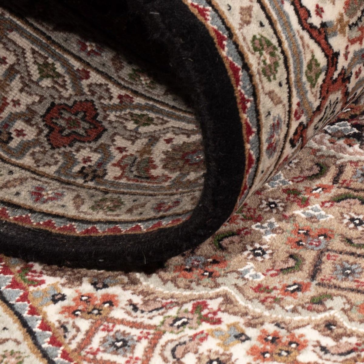 Alfombra oriental - Tabriz - 187 x 124 cm - beige oscuro