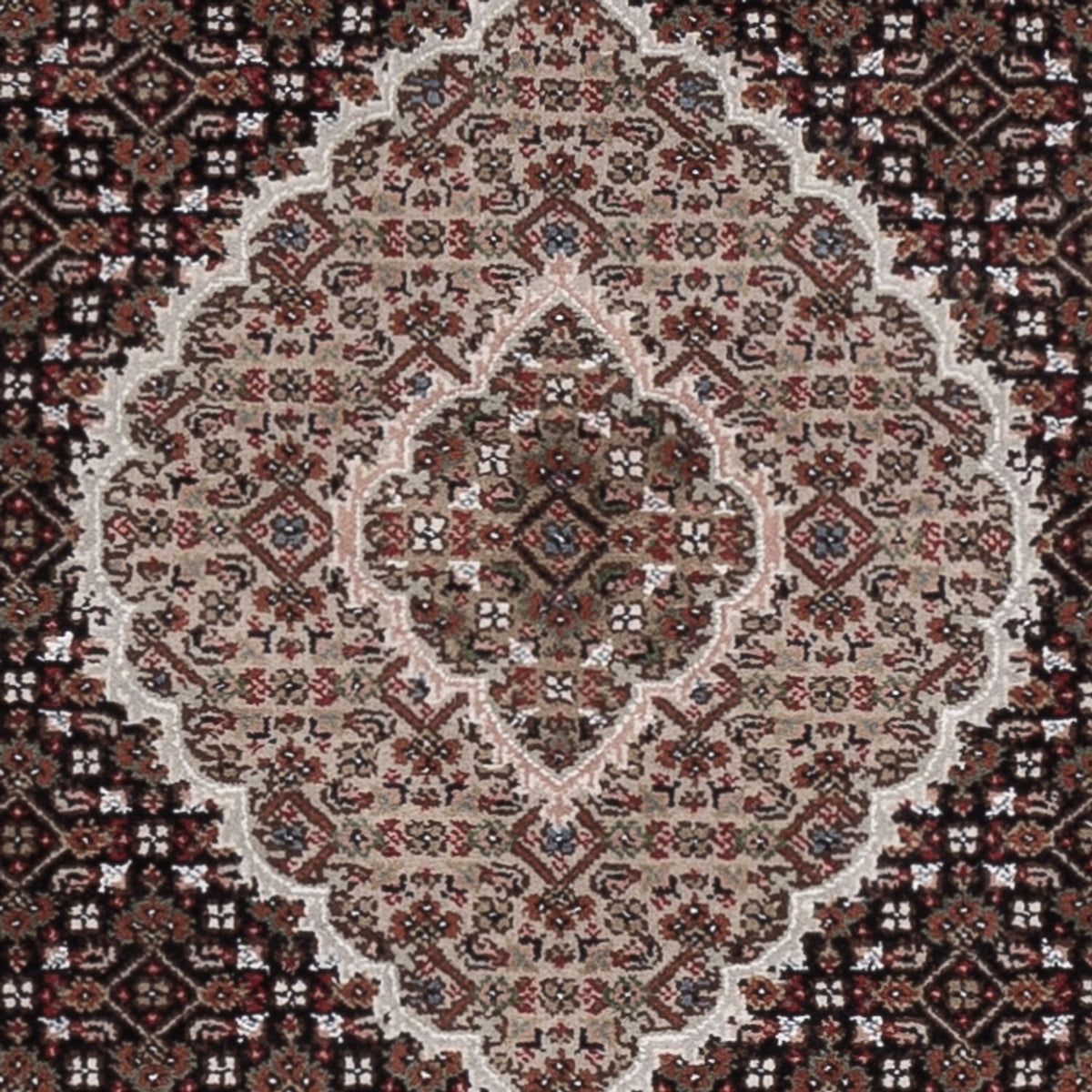 Alfombra oriental - Tabriz - 184 x 127 cm - beige oscuro