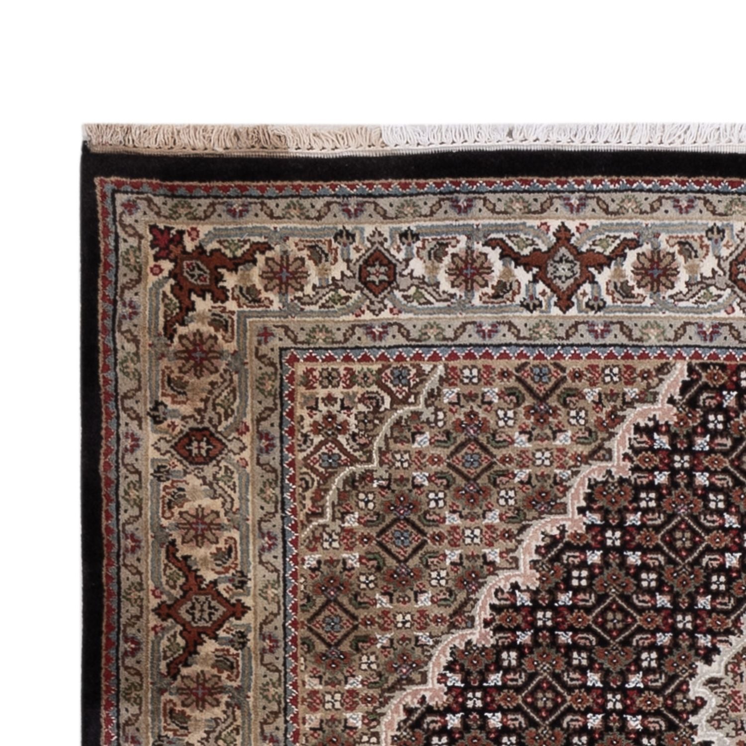 Alfombra oriental - Tabriz - 184 x 127 cm - beige oscuro