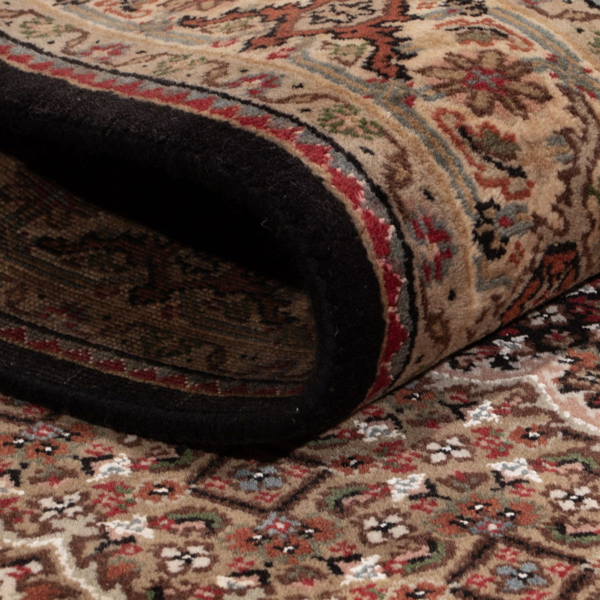 Alfombra oriental - Tabriz - 184 x 127 cm - beige oscuro