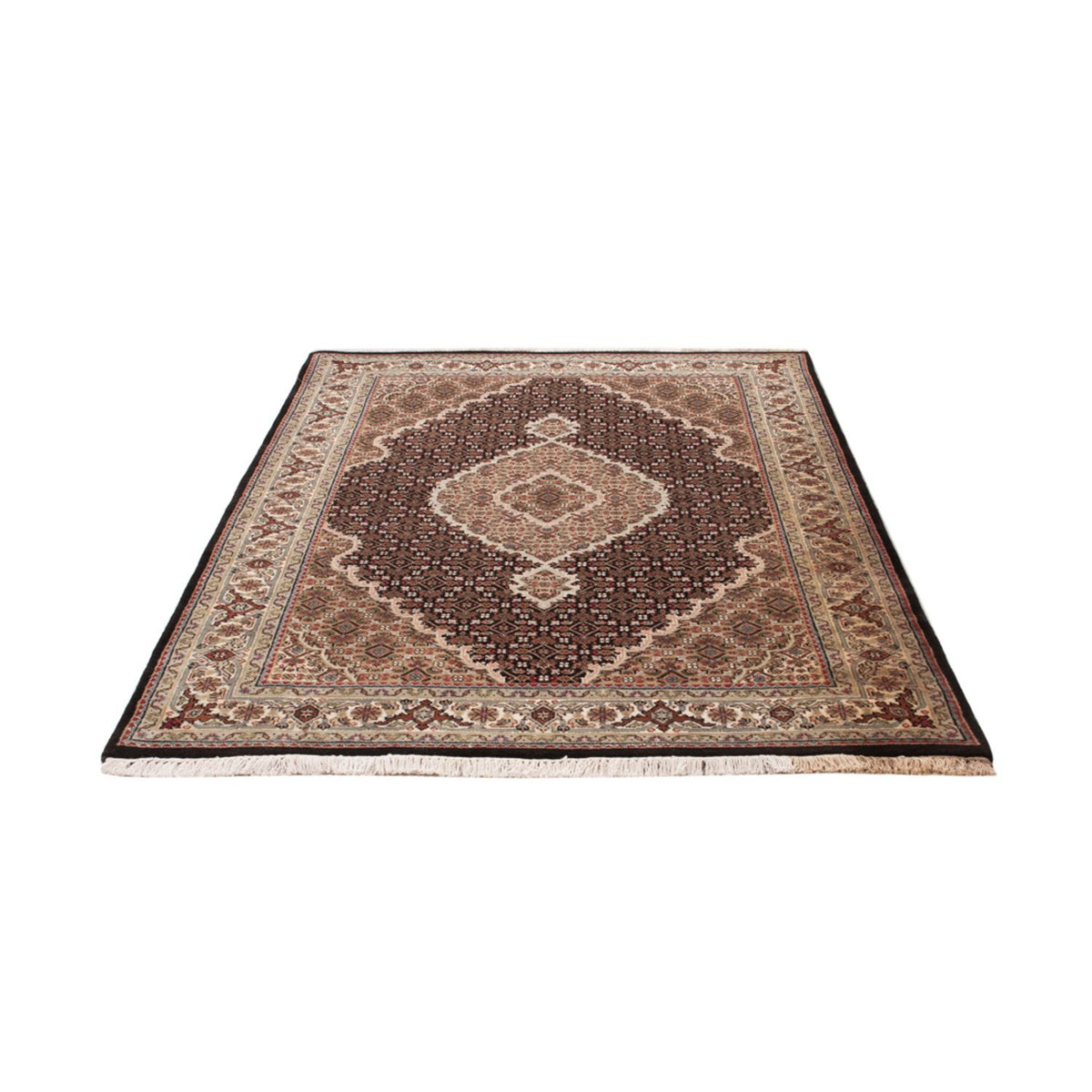 Alfombra oriental - Tabriz - 184 x 127 cm - beige oscuro