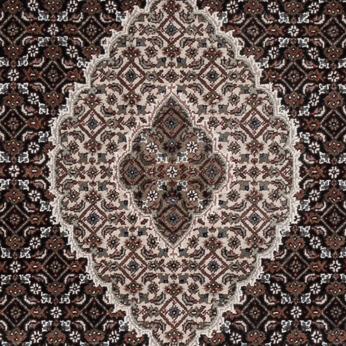 Alfombra oriental - Tabriz - 184 x 120 cm - beige oscuro