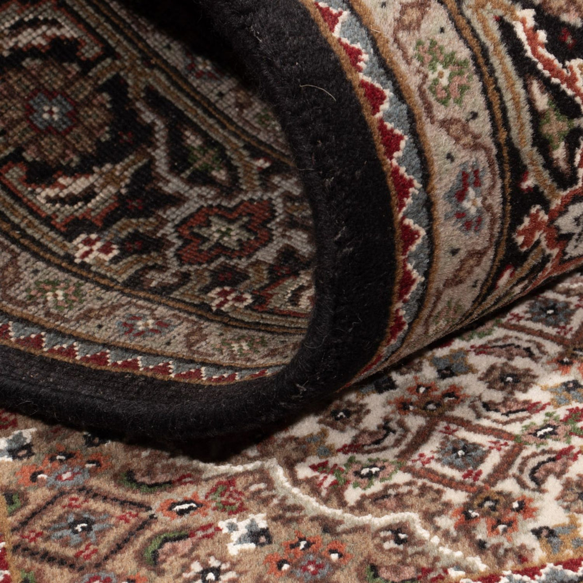 Alfombra oriental - Tabriz - 184 x 120 cm - beige oscuro