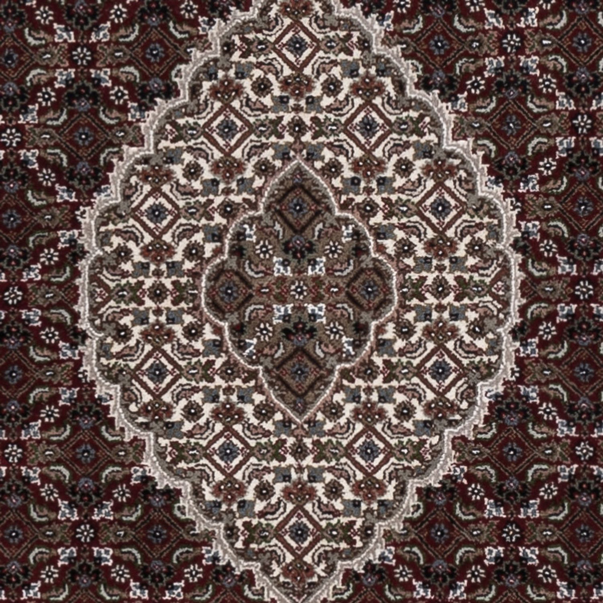 Alfombra oriental - Tabriz - 186 x 124 cm - beige oscuro
