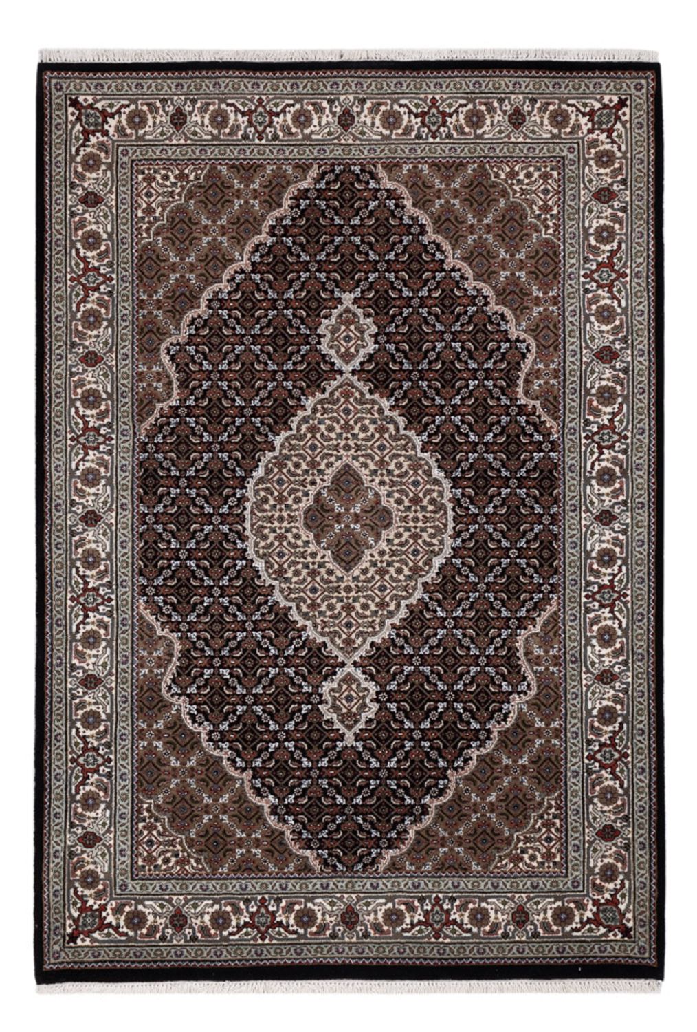 Alfombra oriental - Tabriz - 185 x 125 cm - beige oscuro