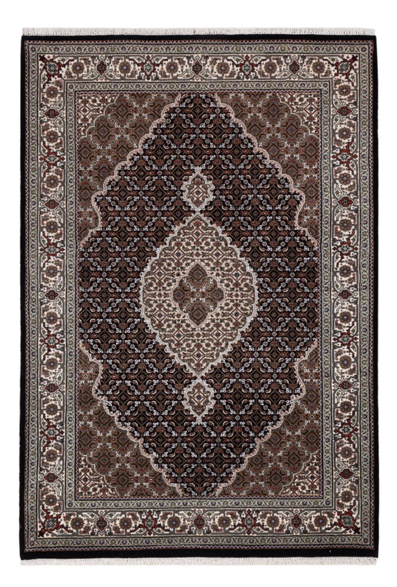 Alfombra oriental - Tabriz - 185 x 125 cm - beige oscuro