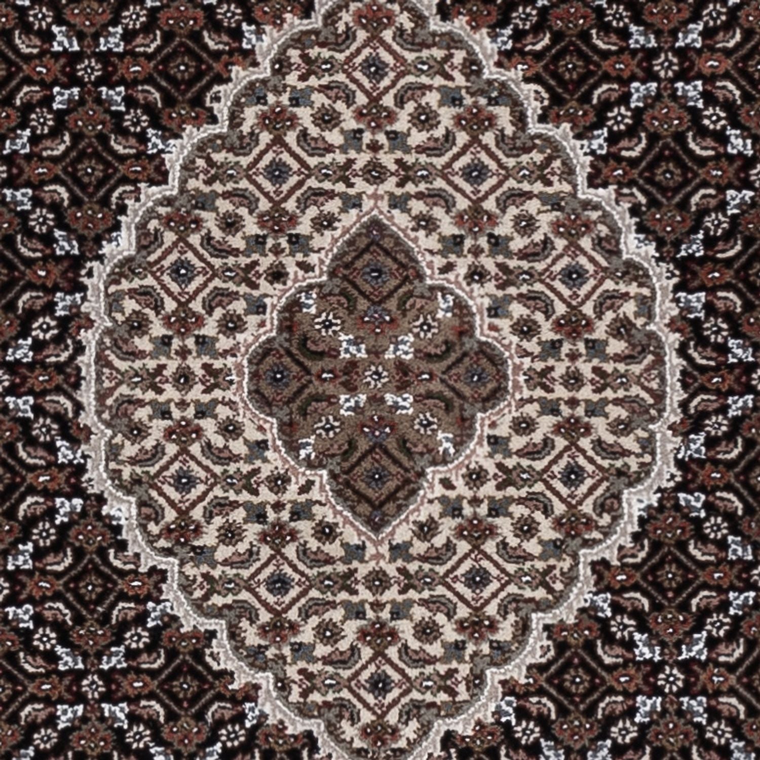 Alfombra oriental - Tabriz - 185 x 125 cm - beige oscuro