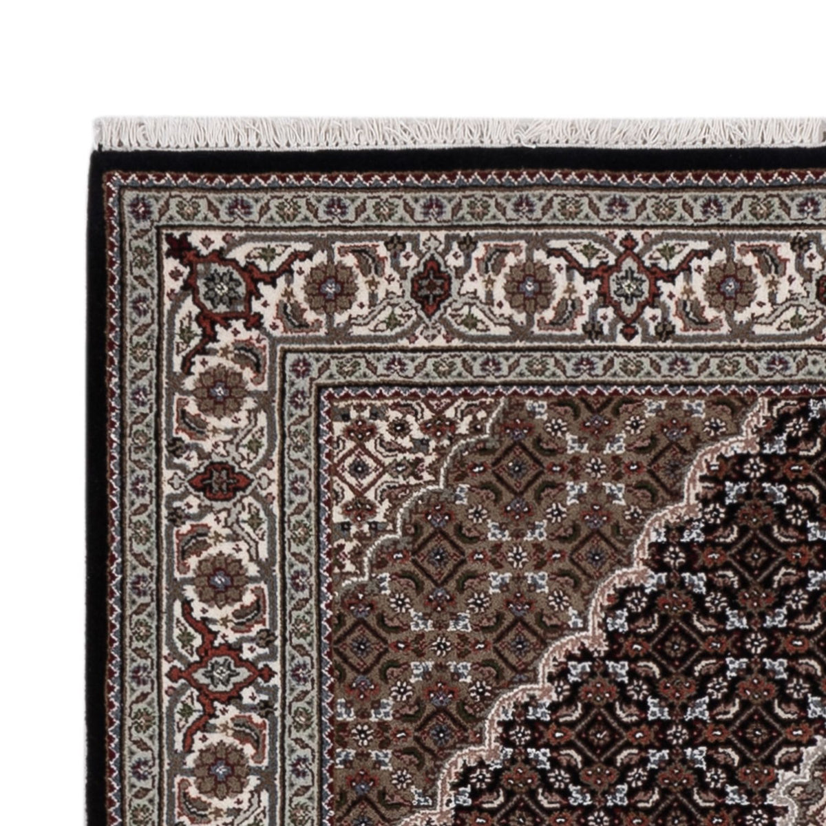 Alfombra oriental - Tabriz - 185 x 125 cm - beige oscuro
