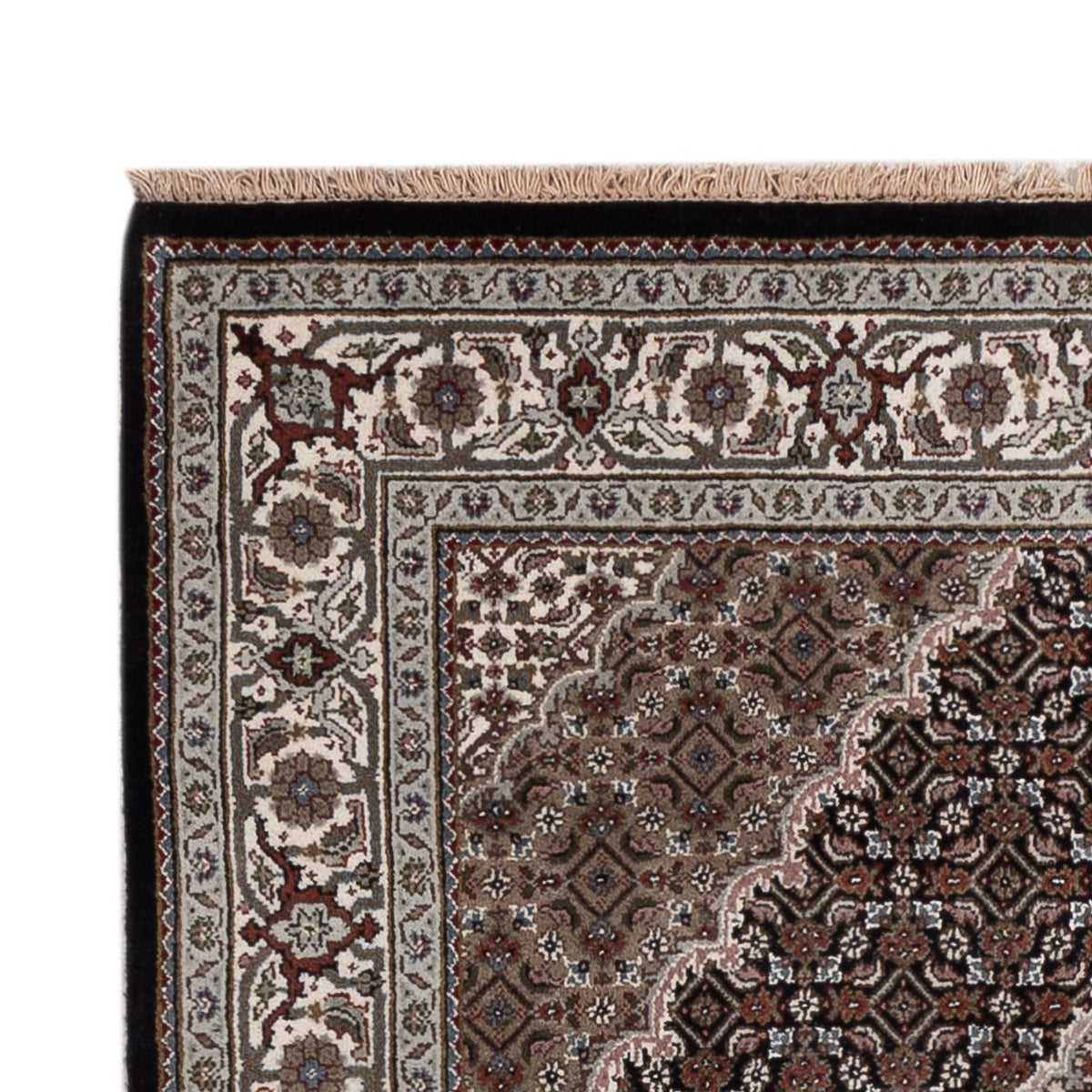 Alfombra oriental - Tabriz - 188 x 123 cm - beige oscuro