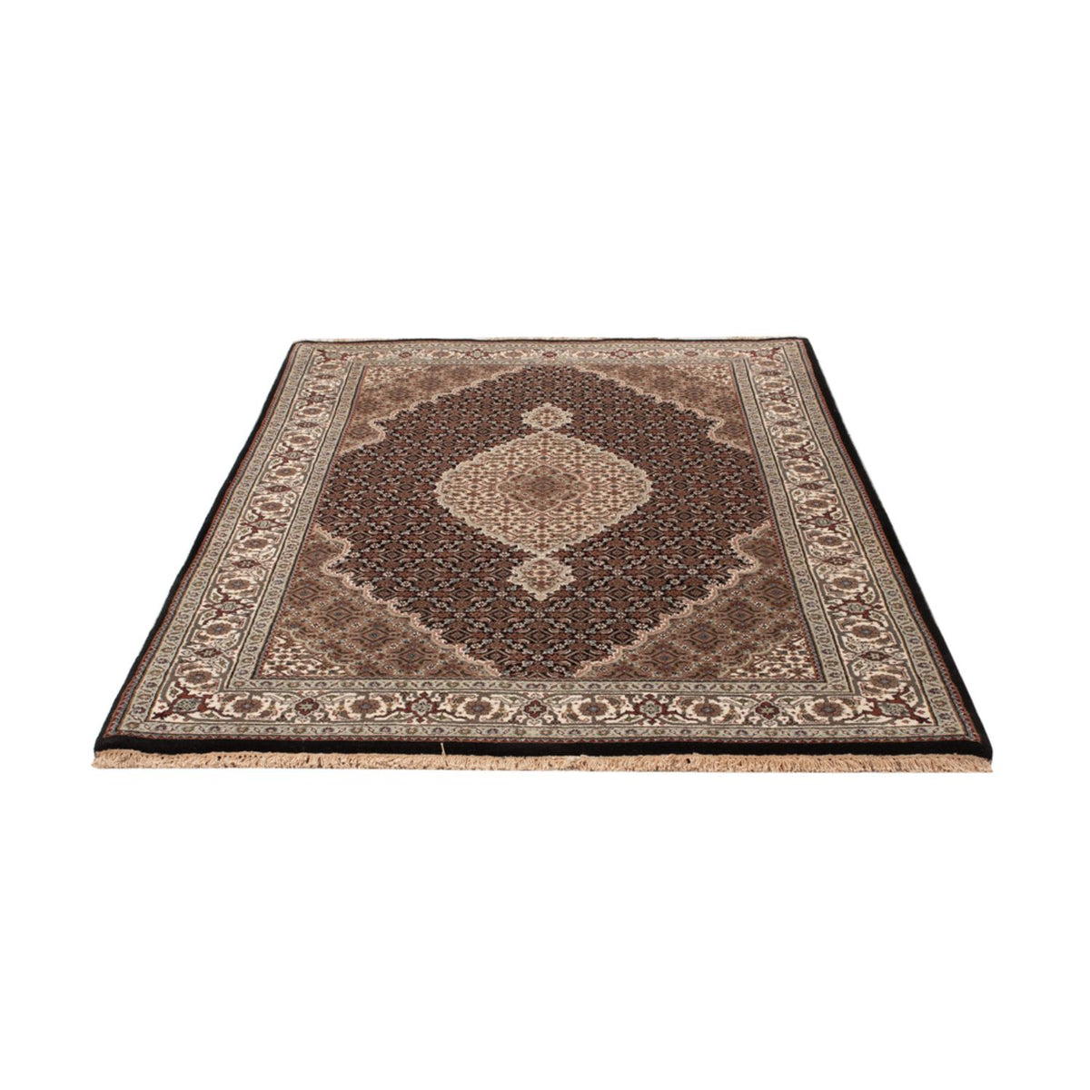 Alfombra oriental - Tabriz - 188 x 123 cm - beige oscuro
