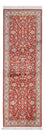 Alfombra de pasillo Alfombra de seda - Seda de Cachemira - 241 x 76 cm - rojo