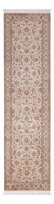 Alfombra de pasillo Alfombra de seda - Seda de Cachemira - 307 x 77 cm - beige