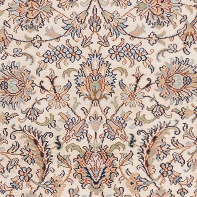 Alfombra de pasillo Alfombra de seda - Seda de Cachemira - 307 x 77 cm - beige