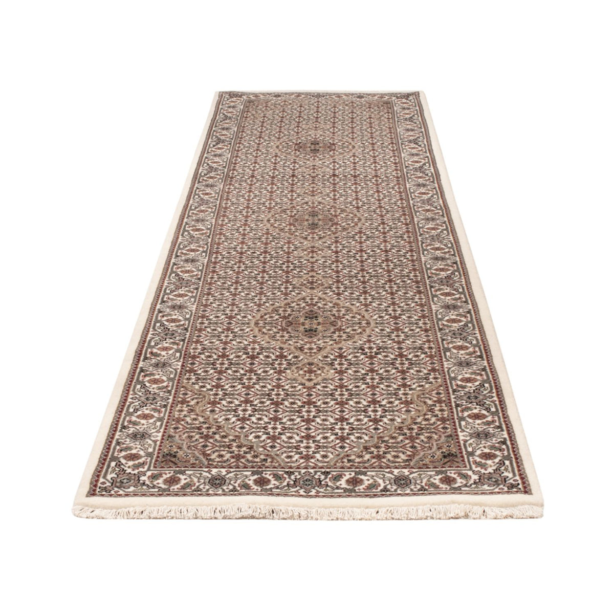 Alfombra de pasillo Alfombra oriental - Tabriz - 315 x 84 cm - beige oscuro