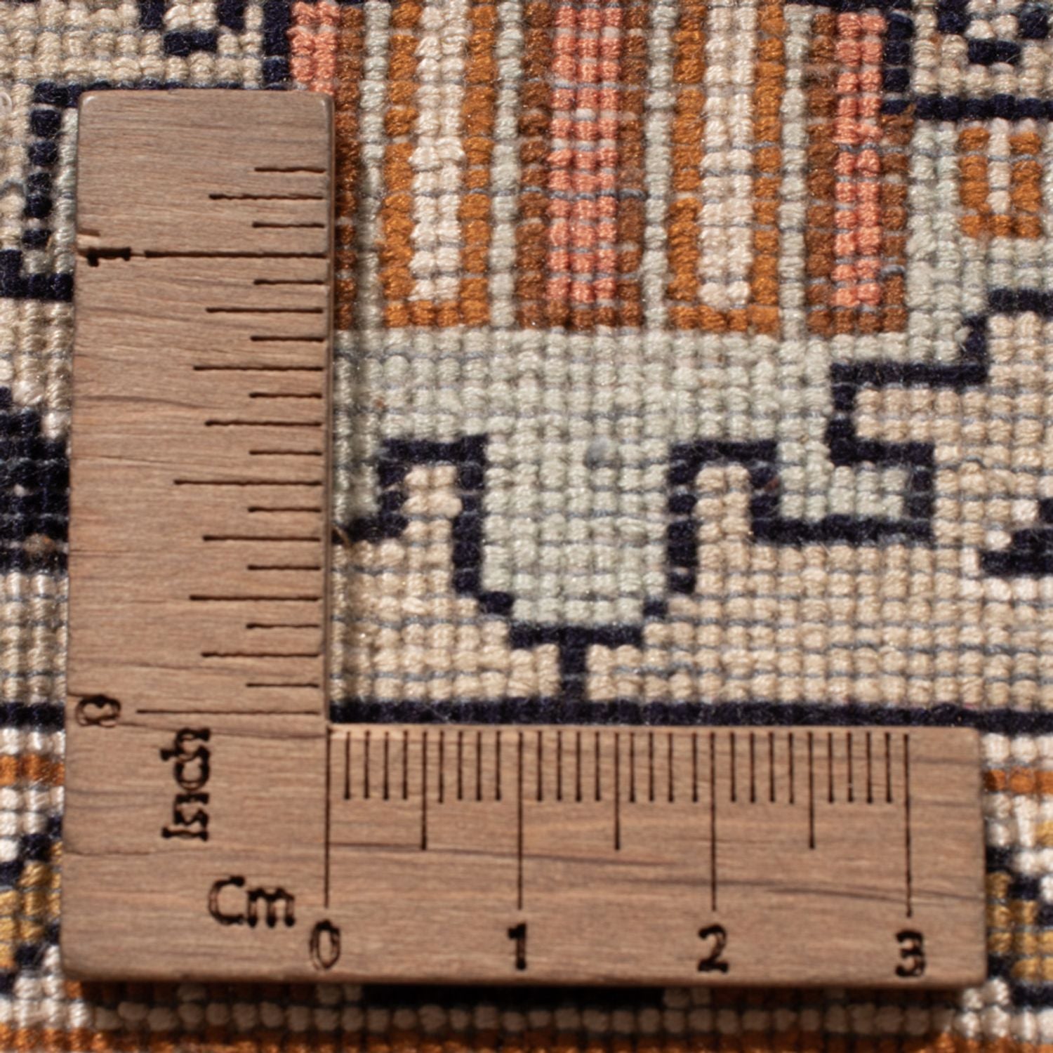 Alfombra de pasillo Alfombra de seda - Seda de Cachemira - 280 x 77 cm - beige oscuro