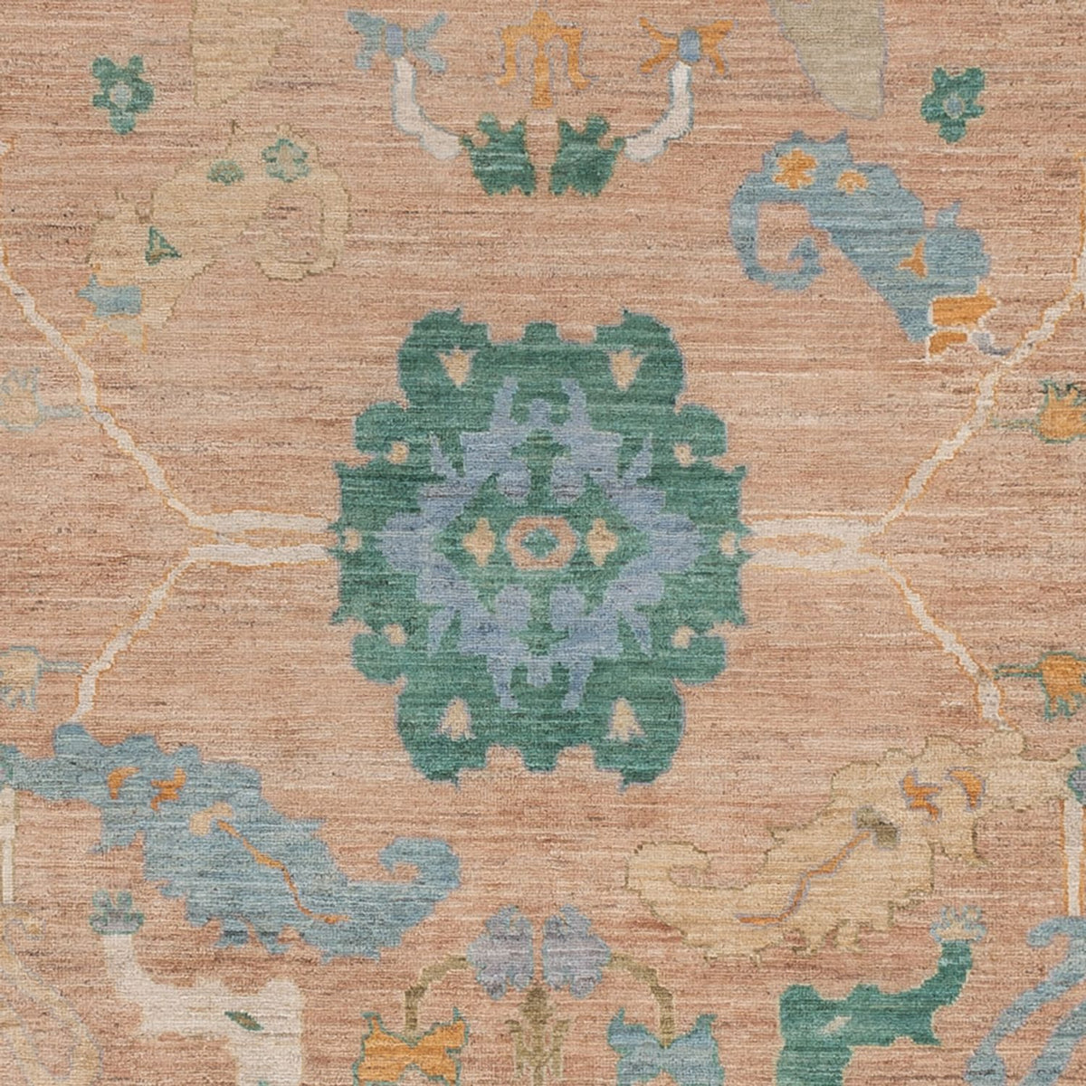 Alfombra Ziegler - Usak - 302 x 208 cm - rojo claro