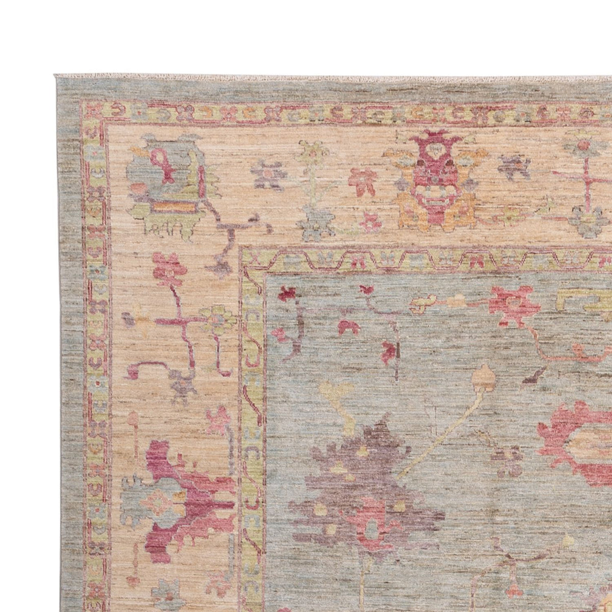 Alfombra Ziegler - Usak - 366 x 264 cm - azul claro