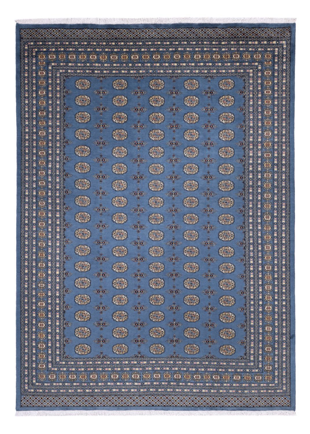 Alfombra afgana - Bukhara - 344 x 248 cm - azul