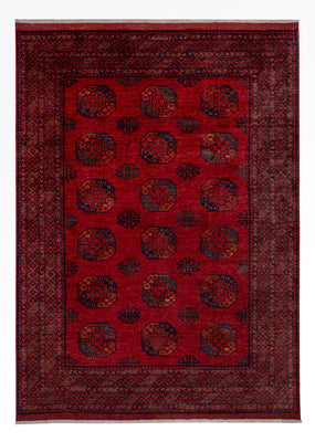 Alfombra afgana - 346 x 256 cm - rojo