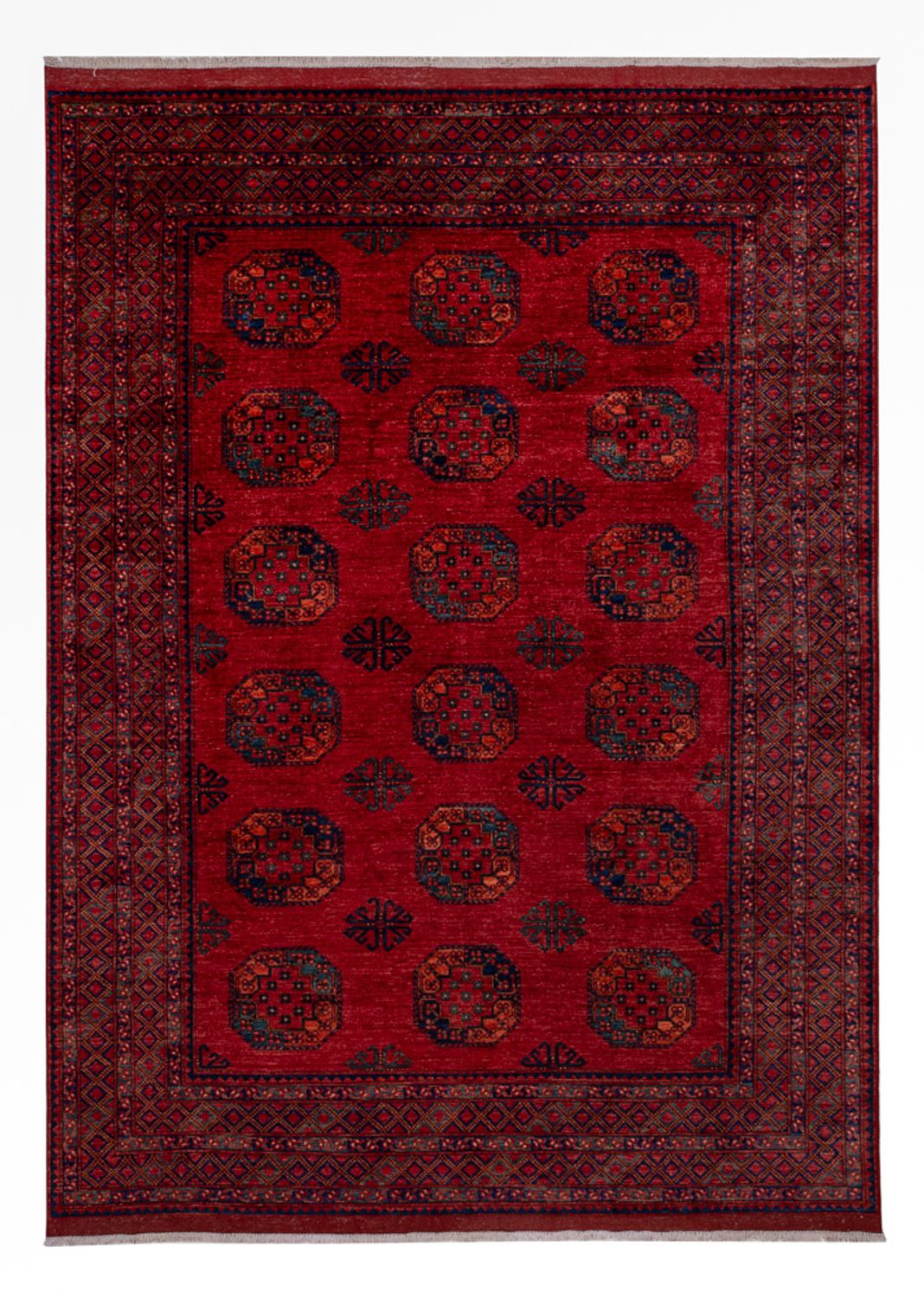 Alfombra afgana - 346 x 256 cm - rojo