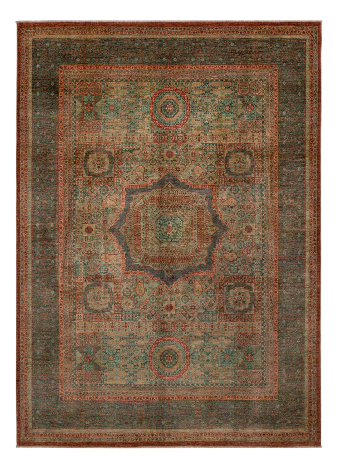 Alfombra Ziegler - Ariana - 344 x 249 cm - verde oscuro