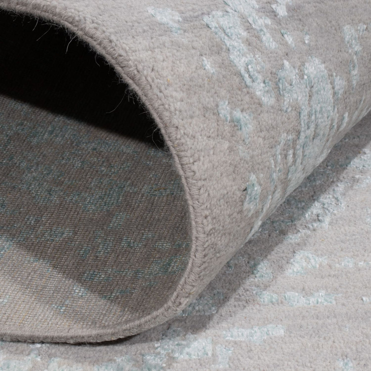 Alfombra de diseño - 367 x 275 cm - azul claro