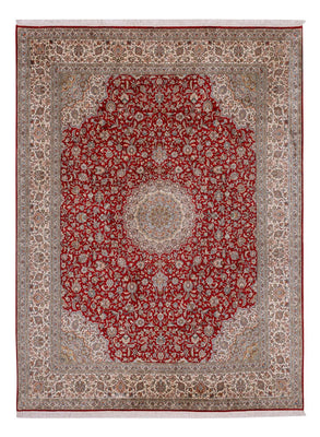 Alfombra de seda - Seda de Cachemira - 327 x 244 cm - rojo