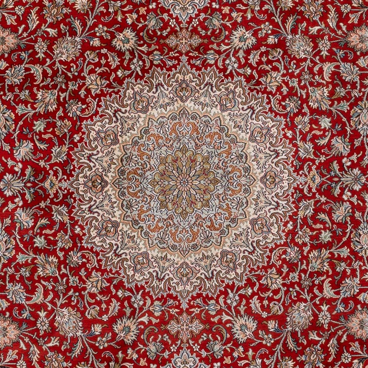 Alfombra de seda - Seda de Cachemira - 327 x 244 cm - rojo