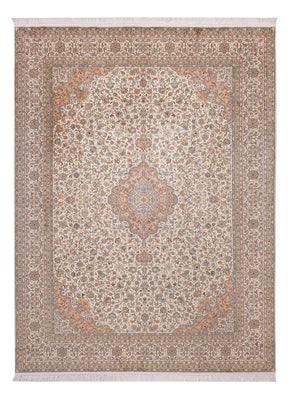 Alfombra de seda - Seda de Cachemira - 329 x 244 cm - beige