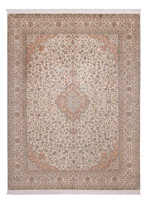 Alfombra de seda - Seda de Cachemira - 329 x 244 cm - beige