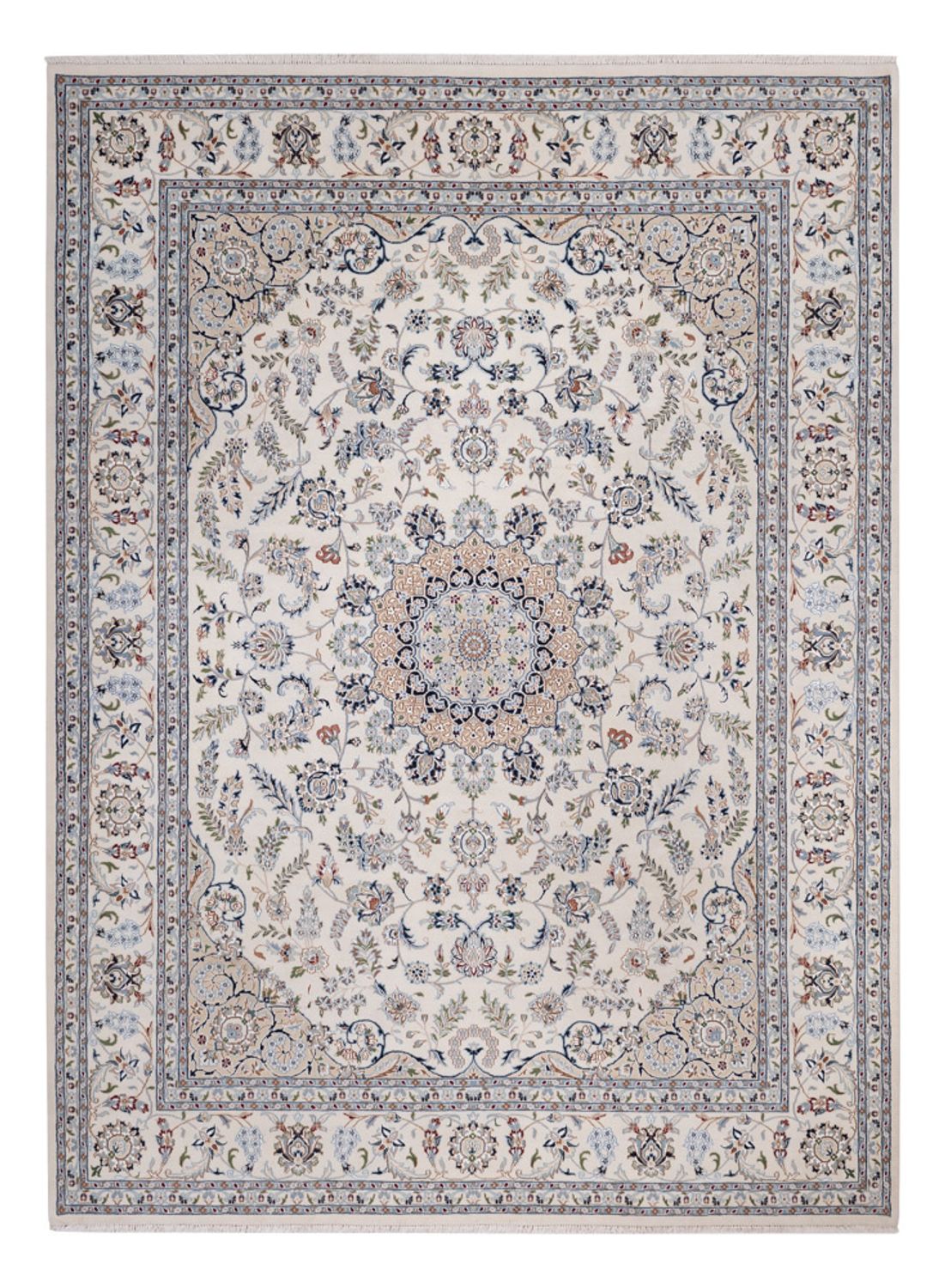 Alfombra oriental - Nain - Indus - 361 x 270 cm - crema